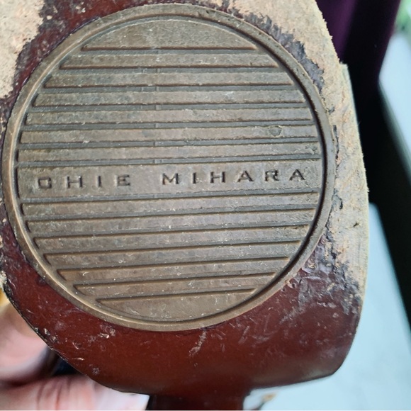 Chie Mihara Woven Suave Leather Slingback Sandals Open Toe Heels | Size 37.5 - Picture 10 of 14